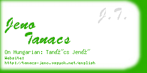 jeno tanacs business card